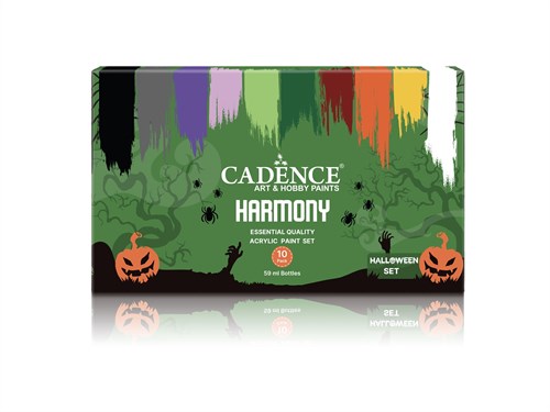 Cadence set de peinture acrylique Halloween 10x59 ml - peinture et loisirs créatifs