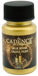 Cadence peinture pour bougies 50 ml or peinture décorative bougies
