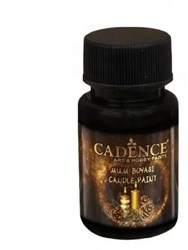 Cadence peinture pour bougies noir 50ml - peinture pour décoration de bougies