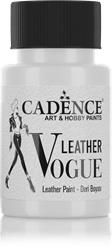 Cadence peinture cuir - Leather Vogue 50 ml blanc pour cuir et simili cuir