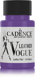 Cadence peinture cuir Leather Vogue violet 50 ml - peinture textile créative