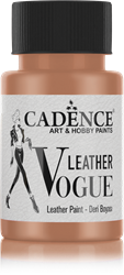 Cadence peinture cuir bronze métallique 50 ml - Cadence Leather Vogue