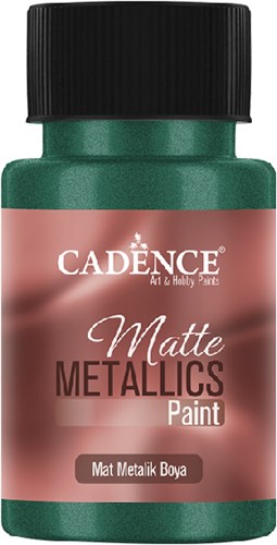 Cadence peinture métallique mate émeraude 50ml - peinture créative