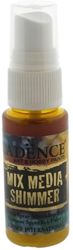 Cadence encre spray métallique jaune - Mix Media Shimmer 25 ml créatif