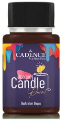 Cadence peinture pour bougies marron 50 ml - peinture pour décoration de bougies