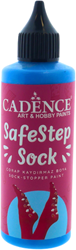 Cadence peinture textile antidérapante bleue chaussettes et loisirs créatifs