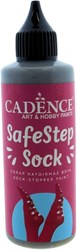 Cadence peinture textile chaussettes antidérapantes gris - peinture pour chaussettes sûres
