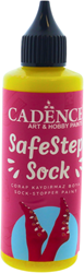 Cadence peinture textile antidérapante jaune - Sock-Stop pour chaussettes et tapis