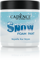 Cadence peinture mousse neige 250ml - peinture d'hiver magique