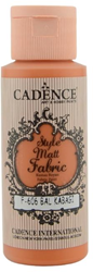 Cadence peinture textile mate 59 ml citrouille - peinture créative
