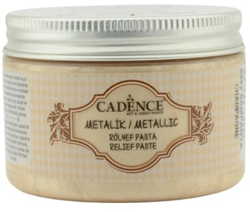 Cadence pâte relief textile métallique 150 ml champagne - peinture textile