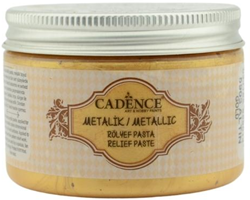 Cadence pâte relief textile métallique 150 ml or - peinture textile