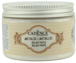 Cadence Pâte Relief Métallique Textile 150 ml Nacré - Loisirs créatifs