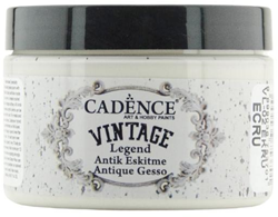 Cadence peinture gesso vintage 150 ml Ecru - peinture créative