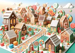 Yazz puzzle Candy Land - 1000 pièces puzzle coloré pour enfants