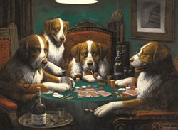D-Toys puzzle Cassius Marcellus Coolidge Poker Game 1000 pièces