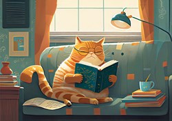 Yazz puzzle Chat & Livres - puzzle 1000 pièces pour enfants et adultes