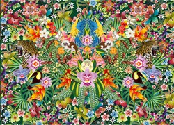 Gibsons puzzle Jungle Dream 1000 pièces plaisir coloré garanti