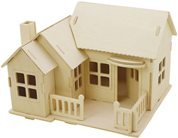 Creativ Company kit de construction maison en bois 3D - puzzle déco DIY