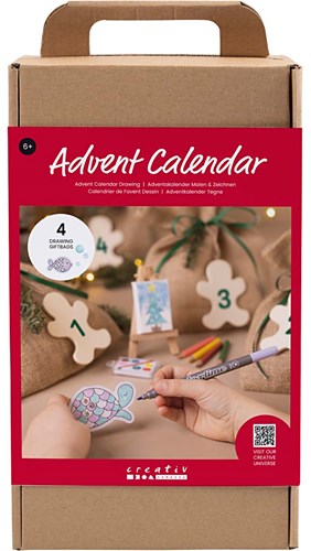 Creativ Company calendrier de l'Avent cadeaux créatifs dessin coffret Noël