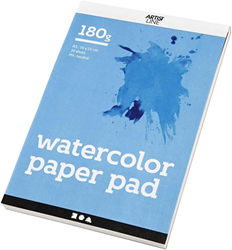 Bloc d'aquarelle, blanc, A5, 148x210 mm, 180 gr, 20 flles/ 1 pièce