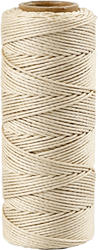Cordon en bambou, blanc cassé, épaisseur 1 mm, 65 m/ 1 rouleau