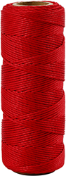 Cordon en bambou, rouge, épaisseur 1 mm, 65 m/ 1 rouleau