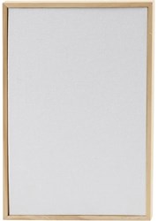 Creativ Company panneau toile à peindre avec cadre 15,8x23,8 cm blanc