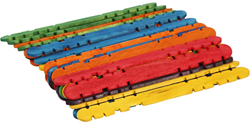 Creativ Company bâtons de construction colorés - bâtonnets de bricolage 30 pièces