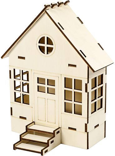 Creativ Company maison en bois kit DIY 19x24x12,5 cm décoration