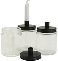 Creativ Company CC Glazen Pot met Kandelaar 15 cm, 6 st.