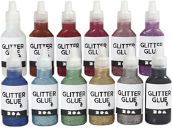 Creativ Company CC Glitterlijm Set 12x25 ml