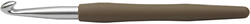 Creativ Company crochet ergonomique aluminium 8 mm manche marron