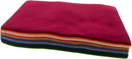 Creativ Company feutrine loisirs créatifs - 24 feuilles multicolores A4