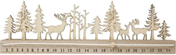 Creativ Company calendrier de l'Avent en bois bricolage Noël 40x3,6x12 cm