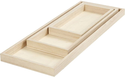 Creativ Company CC Houten Dienbladen Set 40x15 cm 3 stuks