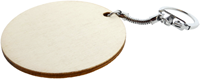 Creativ Company porte-clés en bois cercle set créatif 12 pièces 6 cm