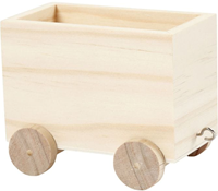 Creativ Company wagon de train en bois décoration 9,5x6,5x8 cm jouet