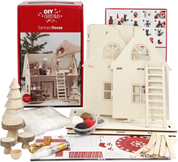 Creativ Company kit de bricolage Noël en bois - Maison du Père Noël DIY