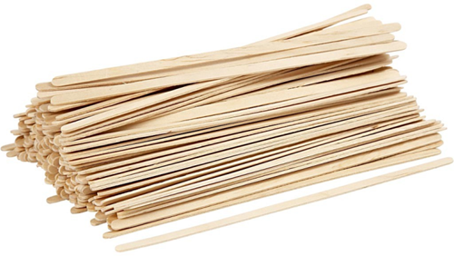 Houten IJslollystokjes Naturel, 200st.