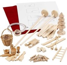 Creativ Company kit porte de lutin bois accessoires miniatures