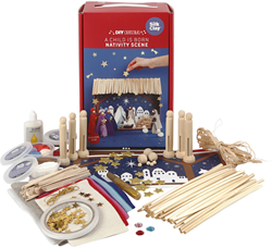 Creativ Company crèche en bois kit créatif DIY décoration de Noël
