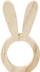 Creativ Company anneaux serviette bois lapin 9,7 cm 2 pièces décoration