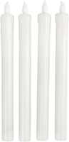 Creativ Company bougies LED blanches 24,5 cm lot de 4 décoration