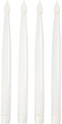 Creativ Company bougie LED décorative blanche 27,5 cm 4 pièces