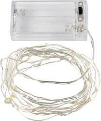 Creativ Company guirlande LED argentée 3,15 m - décoration festive