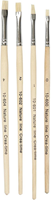 Creativ Company pinceaux plats set - Nature Line 4 pièces peinture