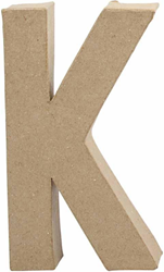 Creativ Company lettre loisirs créatifs papier-mâché K 20,5cm marron hobby
