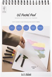 Creativ Company bloc papier pastel gras A4 blanc 300g 15 feuilles dessin