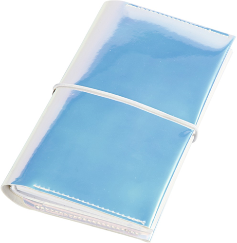 Creativ Company carnet planner 10x18 cm cuir synthétique holographique